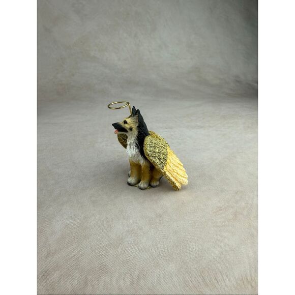 Miniature German Shepherd Dog Figurine Angel Wings - Picture 6 of 8